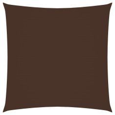 Vidaxl Senčno jadro oksford blago kvadratno 7x7 m rjavo