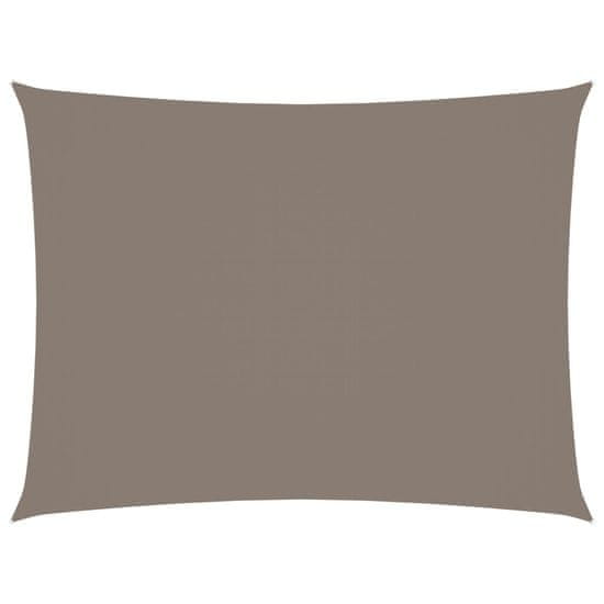 Greatstore Senčno jadro oksford blago pravokotno 2,5x3,5 m taupe