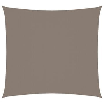 Vidaxl Senčno jadro oksford blago kvadratno 4x4 m taupe