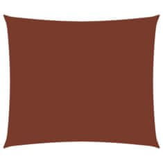 Vidaxl Senčno jadro oksford blago pravokotno 6x7 m terakota