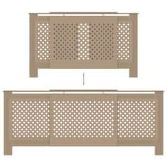 Vidaxl Pokrov za radiator MDF 205 cm