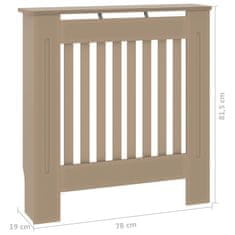 Vidaxl Pokrov za radiator MDF 78 cm