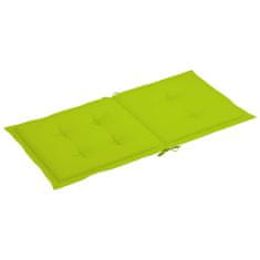 Vidaxl Blazine za vrtne stole 6 kosov svetlo zelene 100x50x3 cm oxford