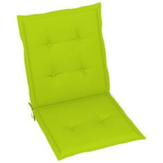 Vidaxl Blazine za vrtne stole 6 kosov svetlo zelene 100x50x3 cm oxford
