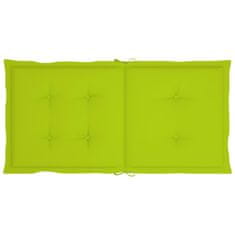 Vidaxl Blazine za vrtne stole 6 kosov svetlo zelene 100x50x3 cm oxford