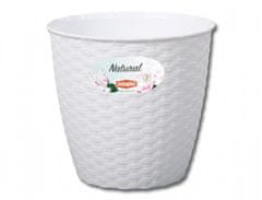 Stefanplast Prevleka za cvetlični lonec NATURAL plastika d24x22cm