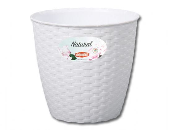 Stefanplast Prevleka za cvetlični lonec NATURAL plastika d19x18cm