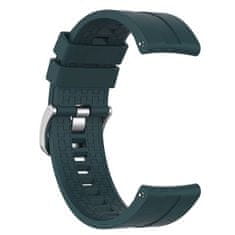 BStrap Silicone Cube pašček za Huawei Watch GT 42mm, dark green