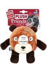 GiGwi Igrača pes Plush Friendz medvedek z gumijastim obročem