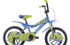 Capriolo Kid 16 otroško kolo, modro-zeleno