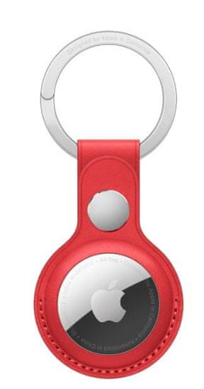 Apple AirTag Leather Key Ring obesek za ključe, rdeč (MK103ZM/A) - Odprta embalaža