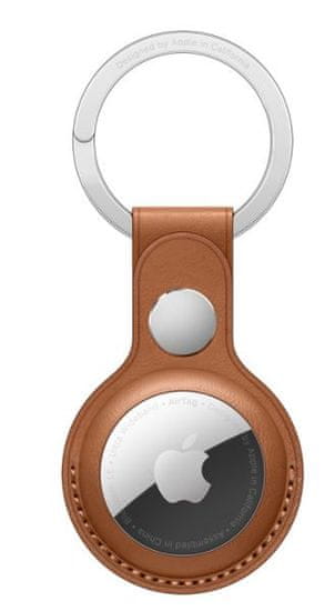 Apple AirTag Leather Key Ring obesek za ključe, Saddle Brown (MX4M2ZM/A)