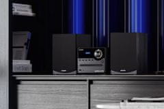 Sharp DAB+ Hi-Fi Micro System glasbeni stolp, črn (XL-B517D(BK))