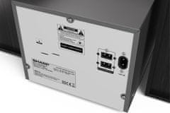 Sharp DAB+ Hi-Fi Micro System glasbeni stolp, črn (XL-B517D(BK))