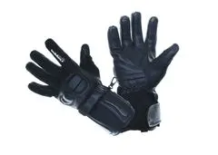 Cappa Racing Motoristične rokavice WINTER MAX, usnje/tekstil, dolge, črne M