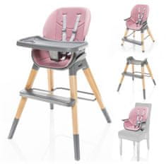 ZOPA Nuvio jedilni stolček, Blush pink