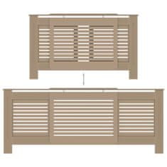 Vidaxl Pokrov za radiator MDF 205 cm
