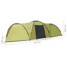 Vidaxl Šotor za kampiranje iglu 650x240x190 cm za 8 oseb