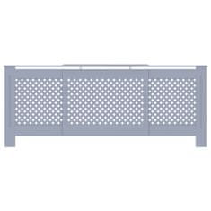 Vidaxl Pokrov za radiator MDF siv 205 cm