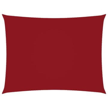 Vidaxl Senčno jadro oksford blago pravokotno 6x7 m rdeče
