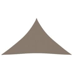 Vidaxl Senčno jadro oksford blago trikotno 2,5x2,5x3,5 m taupe