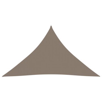 Vidaxl Senčno jadro oksford blago trikotno 2,5x2,5x3,5 m taupe