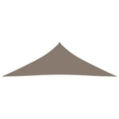 Vidaxl Senčno jadro oksford blago trikotno 2,5x2,5x3,5 m taupe