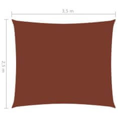 shumee Senčno jadro oksford blago pravokotno 2,5x3,5 m terakota