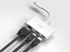 D-Link 3-v-1 adapter USB-C HDMI/VGA/DisplayPort
