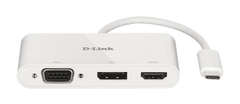 D-Link 3-v-1 adapter USB-C HDMI/VGA/DisplayPort