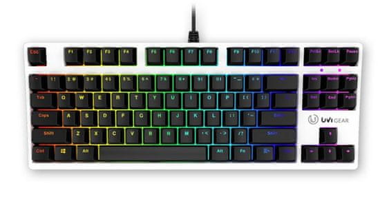 UVI Pride Mini PBT WE SLAV Edition gaming tipkovnica, Optical Blue Switch, US