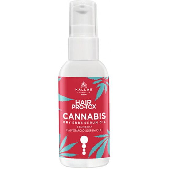 Kallos Konopljin serum za suhe lase Cannabis (Dry Ends Serum Oil) za suhe lase) 50 ml