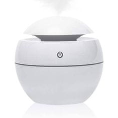 MG Ultrasonic RGB mini aroma difuzor 130ml, belo