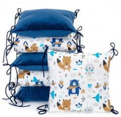 blazina Velvet, blue bears