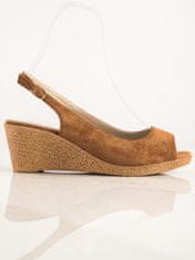 Amiatex Ženski sandal 71051, odtenki rjave in bež, 36