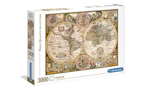 Clementoni sestavljanka Old Map, 3000 kosov (33531)