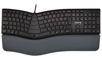 Cherry KC 4500 Ergo tipkovnica, USB, UK SLO g., črna - odprta embalaža