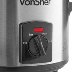 VonShef električni lonec za počasno kuhanje 6.5L