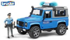 Bruder 2597 Land Rover policijski avto s figurico