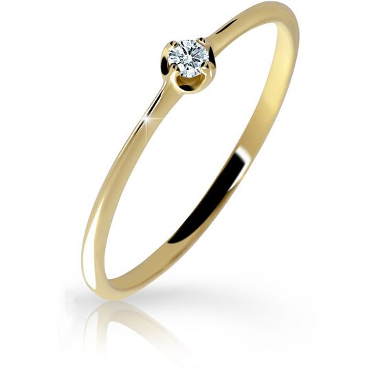 Cutie Diamonds Prstan iz rumenega zlata z diamantom DZ6729-2931-00-X-1