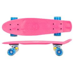 Enero Pennyboard 56 cm z LED kolesi, roza S-135