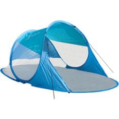 Samopostavljivi šotor za na plažo PARAWAN, mint-moder T-249
