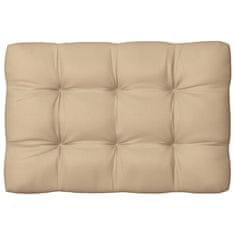 Vidaxl Blazina za kavč iz palet bež 120x80x12 cm