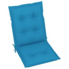 Greatstore Blazine za vrtne stole 2 kosa modre 100x50x7 cm