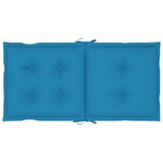 shumee Blazine za vrtne stole 2 kosa modre 100x50x7 cm