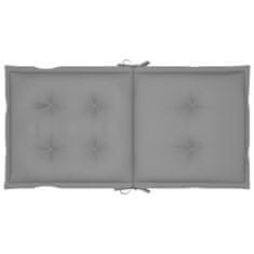 Vidaxl Blazine za vrtne stole 4 kosi sive 100x50x7 cm