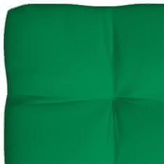 Greatstore Blazine za kavč iz palet 3 kosi zelene