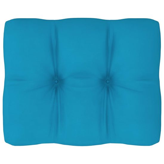 Vidaxl Blazina za kavč iz palet modra 50x40x12 cm