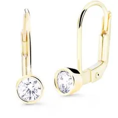 Cutie Diamonds Šarmantni uhani iz rumenega zlata z diamanti DZ8017-55-00-X-1