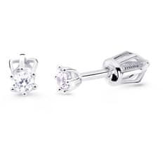 Cutie Diamonds Nežni uhani iz belega zlata z diamanti DZ8020-30-00-X-2